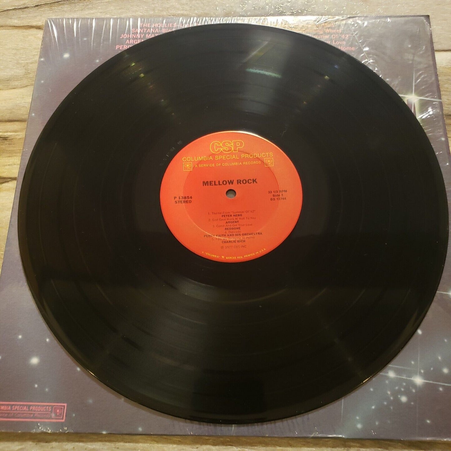 Columbia Special Products - Mellow Rock - 1977 P 13854 Vinyl Record LP
