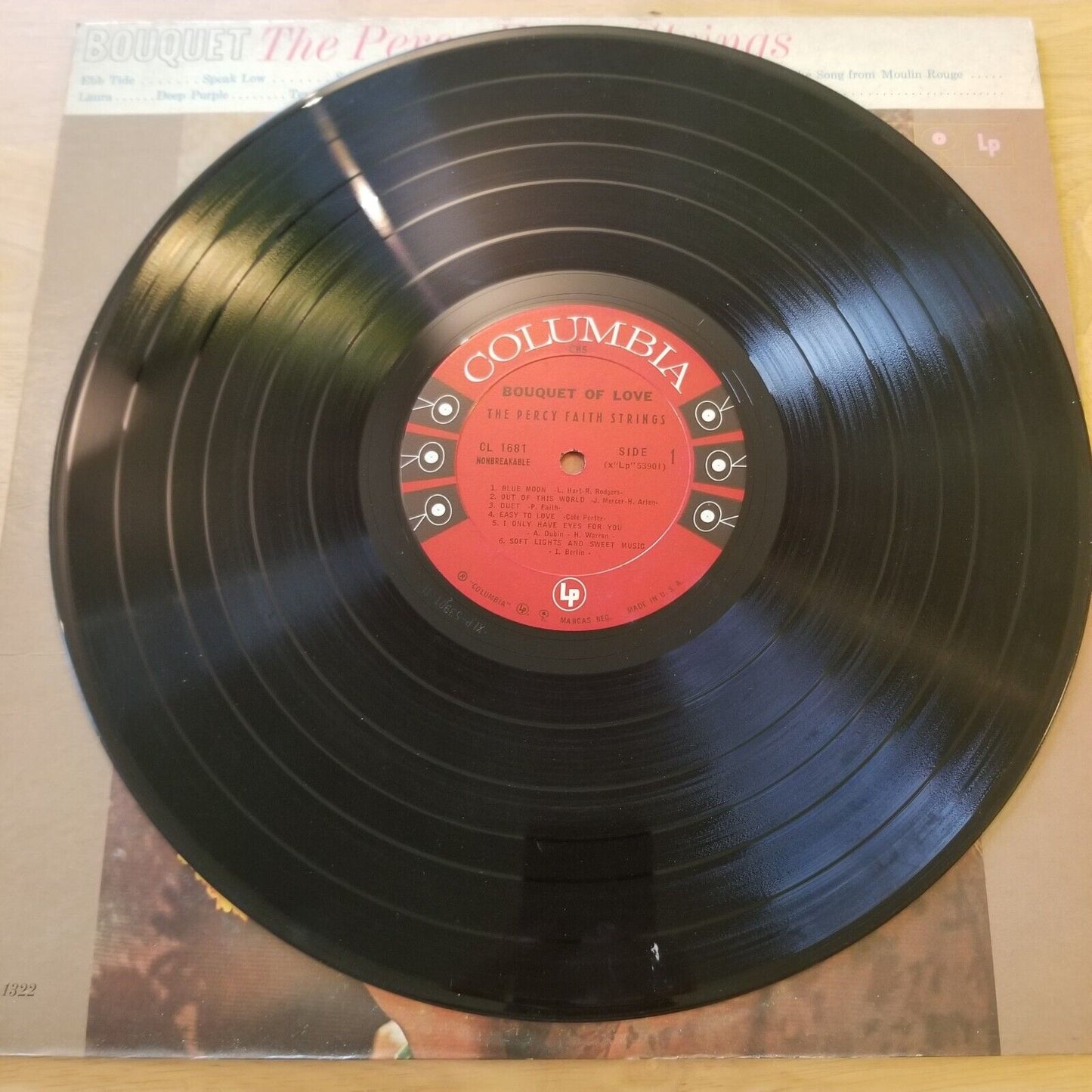 The Percy Faith Strings - Bouquet Of Love - CL-1681 Vinyl Record LP