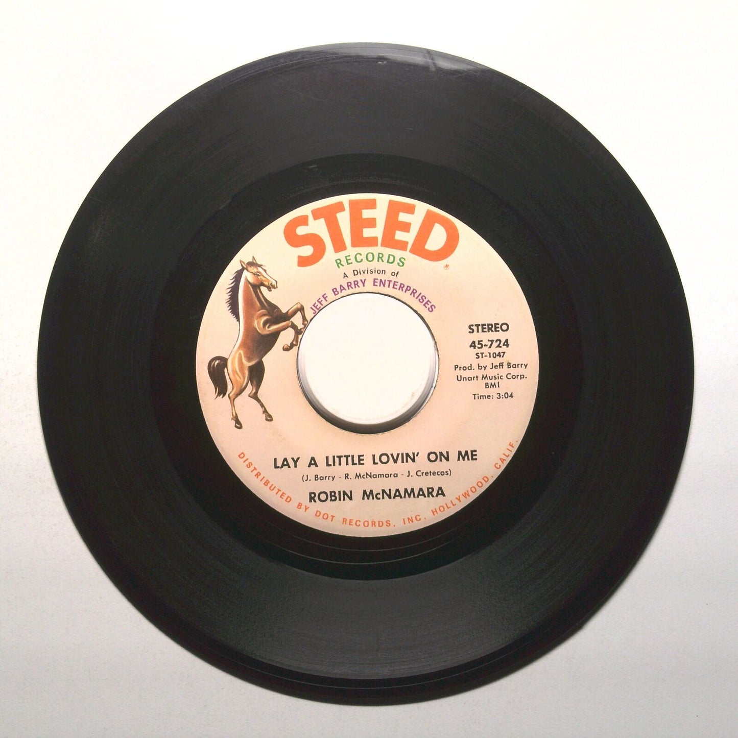 Robin McNamara - I'll Tell You Tomorrow; Lay A Little Lovin' On Me - 45 RPM 7"