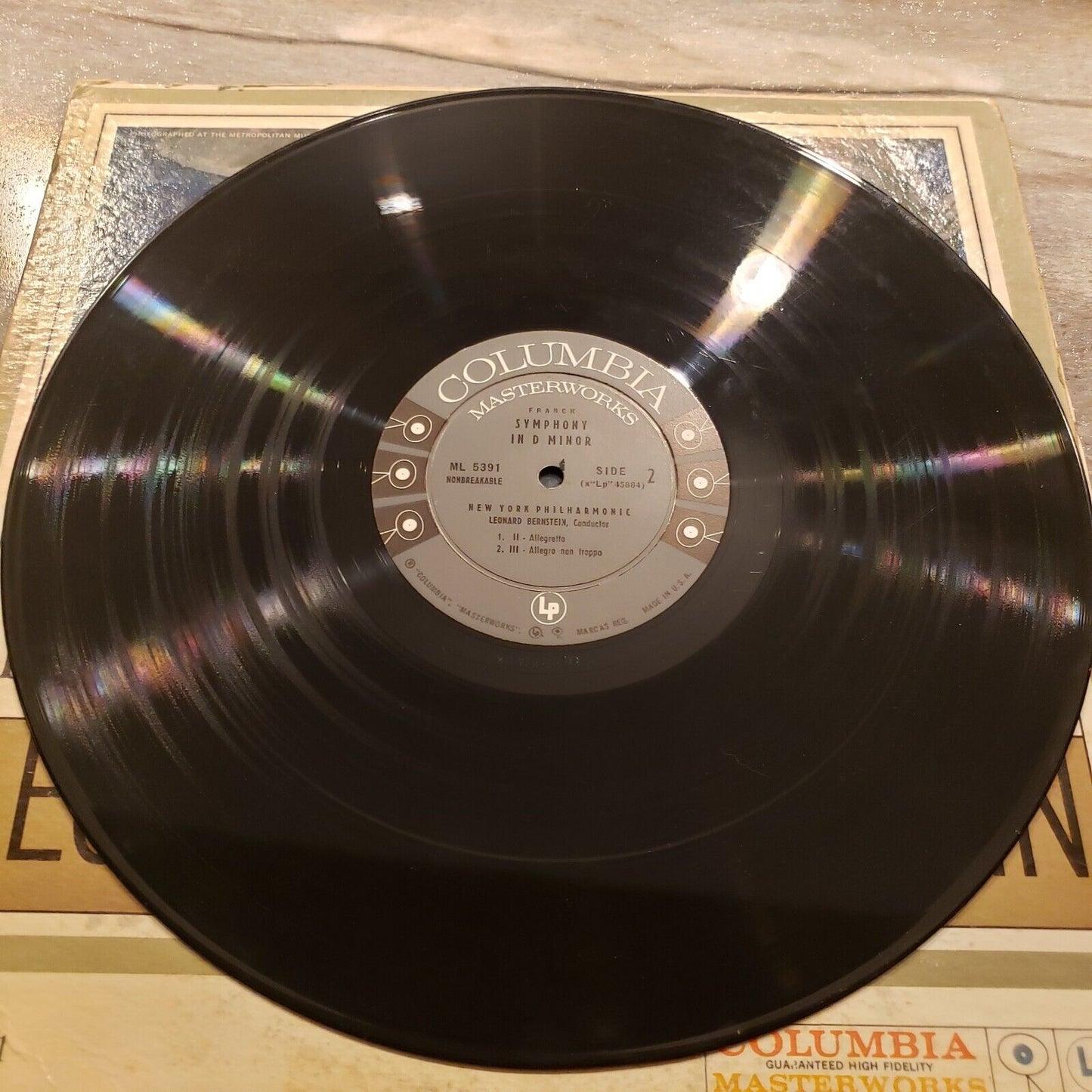 Leonard Bernstein - Franck Symphony In D Minor - ML 5391 Vinyl Record LP
