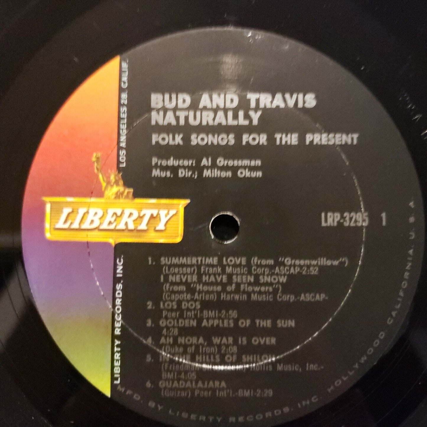 Bud And Travis- Naturally- Fold Songs For The Present- LRP-3295 Record Vinyl LP