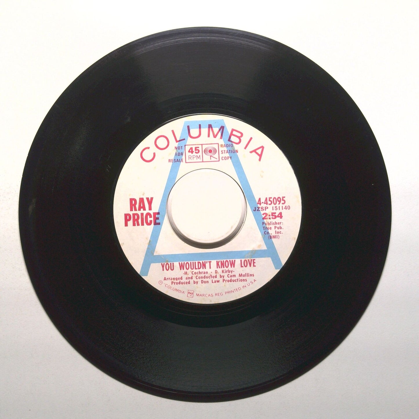 Ray Price - Everybody Wants to Get to Heaven; You Wouldn't Know Love - 45 RPM 7"