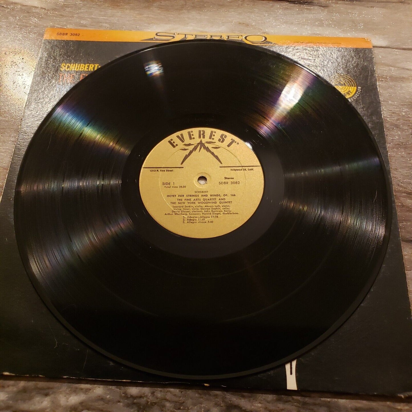 Schubert Op 166, Fine Arts Quartet & NY Woodwind Quartet - Vinyl Record LP