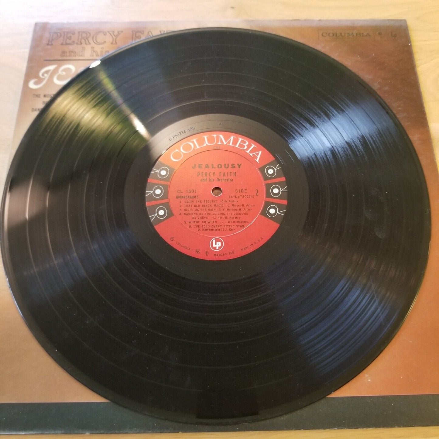 Percy Faith - Jealousy - CL-1501 Vinyl Record LP