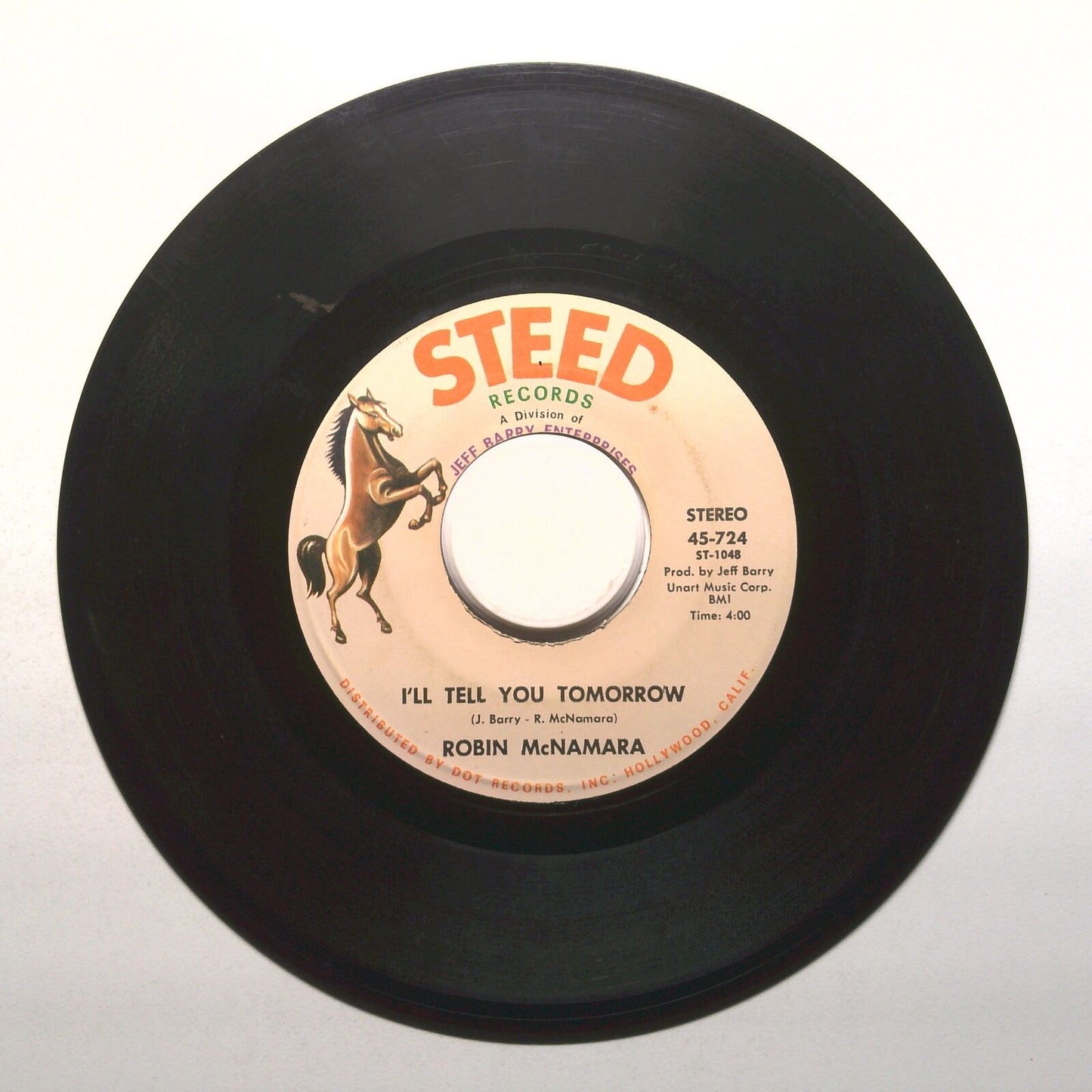 Robin McNamara - I'll Tell You Tomorrow; Lay A Little Lovin' On Me - 45 RPM 7"