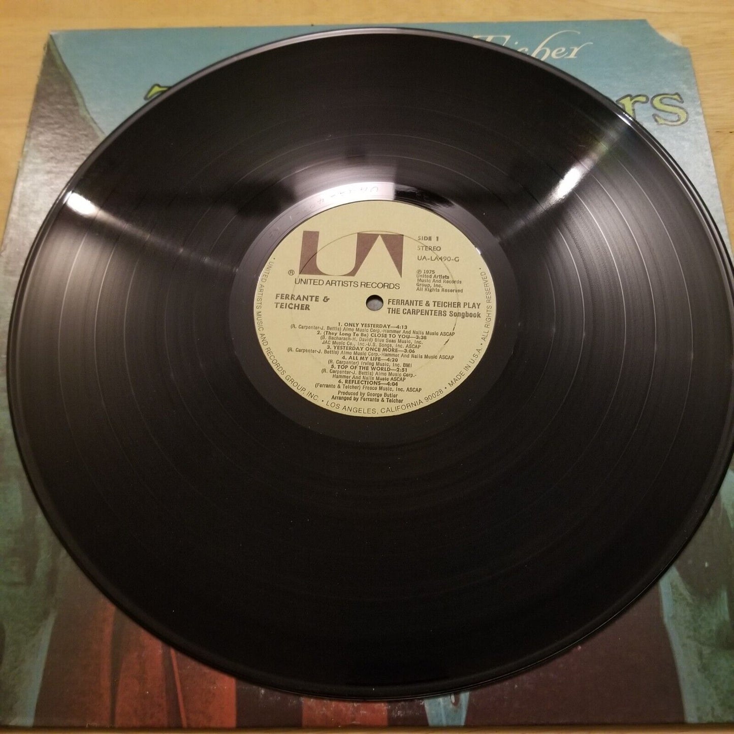 Ferrante and Teicher - The Carpenter's Songbook - 1975 - UA-LA490 Vinyl Record