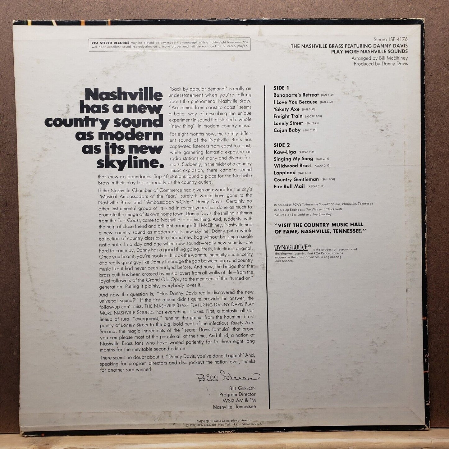 The Nashville Brass Featuring Danny Davis Play More Nashville sounds - Vinyl LP