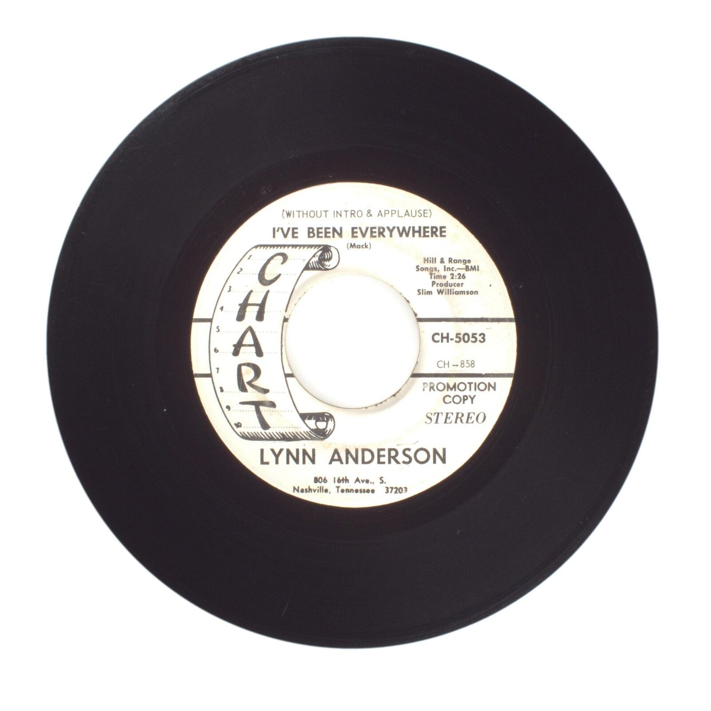 LYNN ANDERSON - I'VE BEEN EVERYWHERE - Vinyl Record 45 RPM 7"