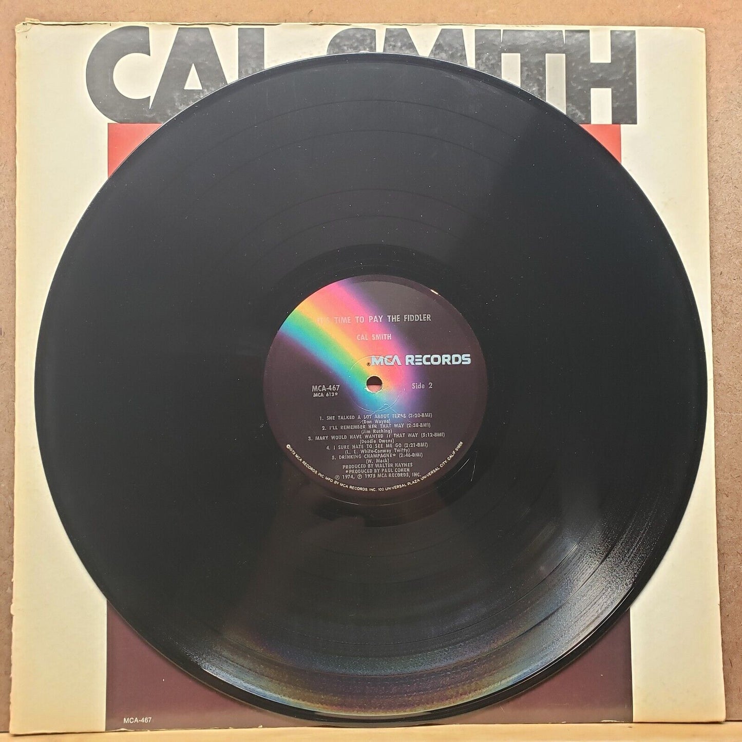 Cal Smith - It's Time To Pay The Fiddler - MCA 467 - Vinyl Record LP