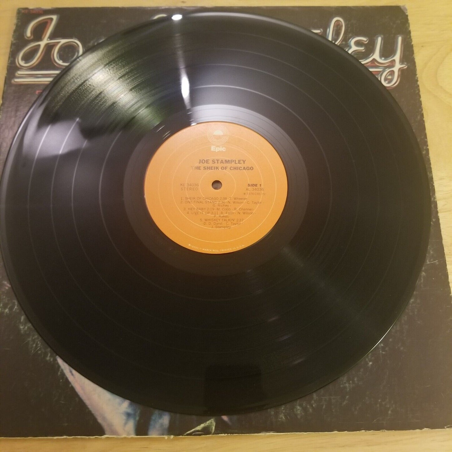Joe Stampley - The Sheik Of Chicago - KE-34036 Vinyl Record LP