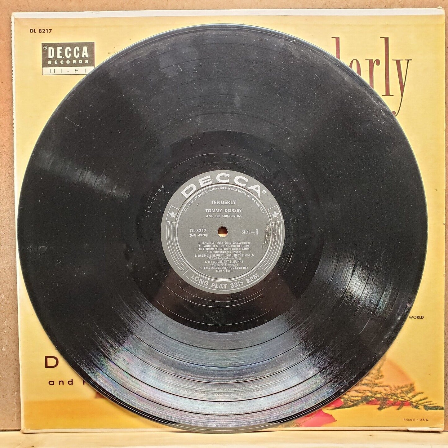 Tommy Dorsey - Tenderly - CL 8217 - Vinyl Record LP
