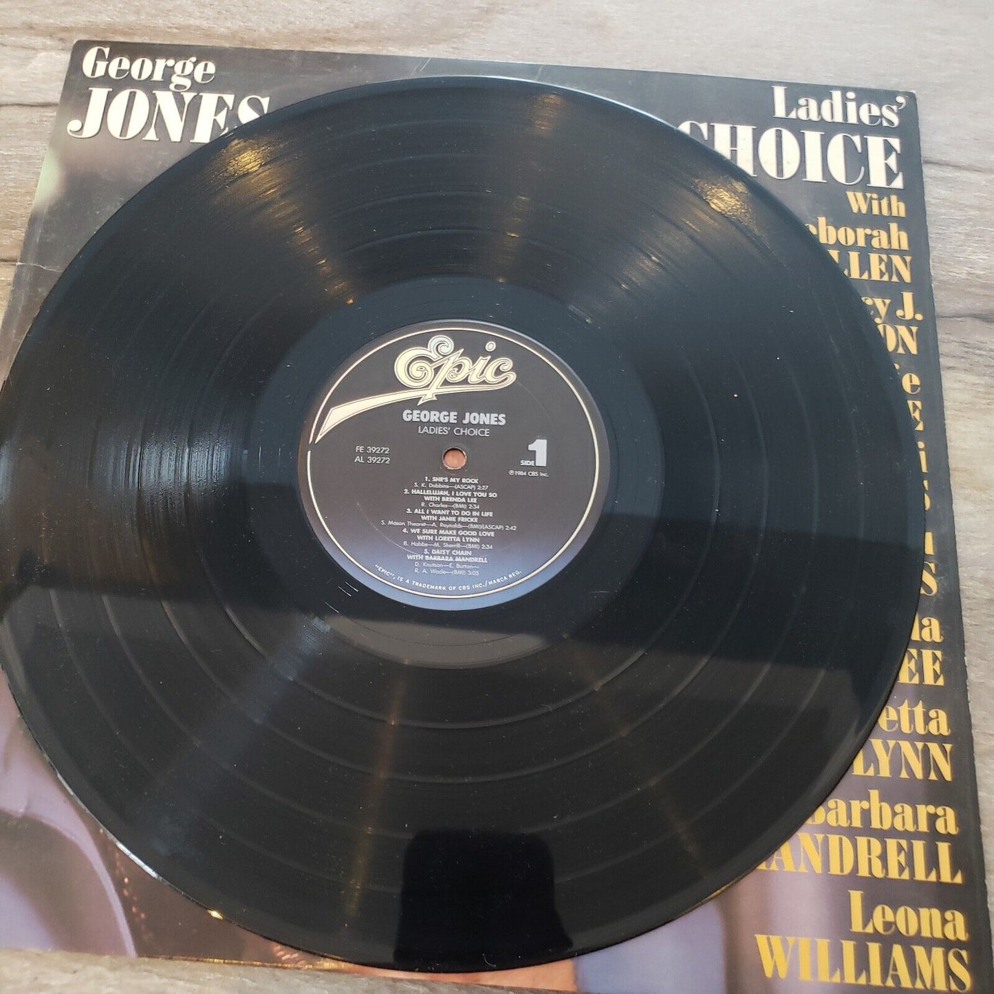 George Jones - Ladies' Choice - 1984 FE 39272 Vinyl Record LP