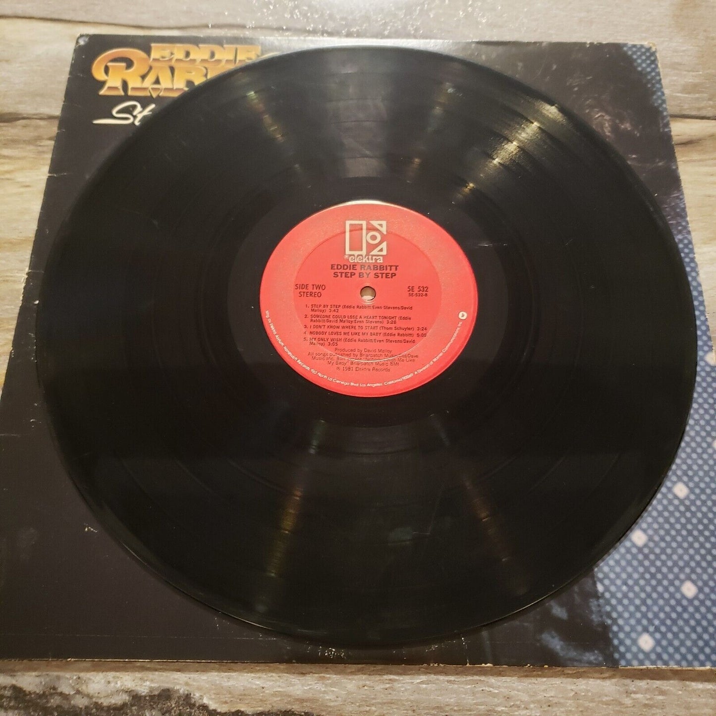 Eddie Rabbit - Step By Step - 1981 - 5E 532 - Vinyl Record LP