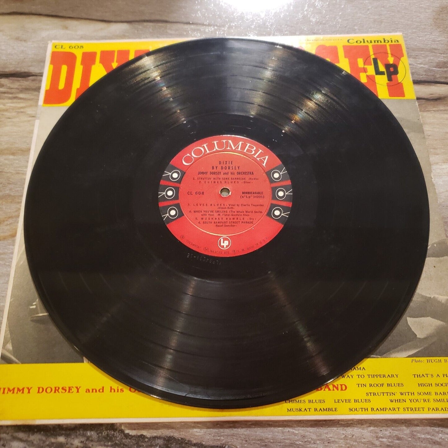 Jimmie Dorsey and his Orchestra - Dixie By Dorsey - CL 608 - Vinyl Record LP