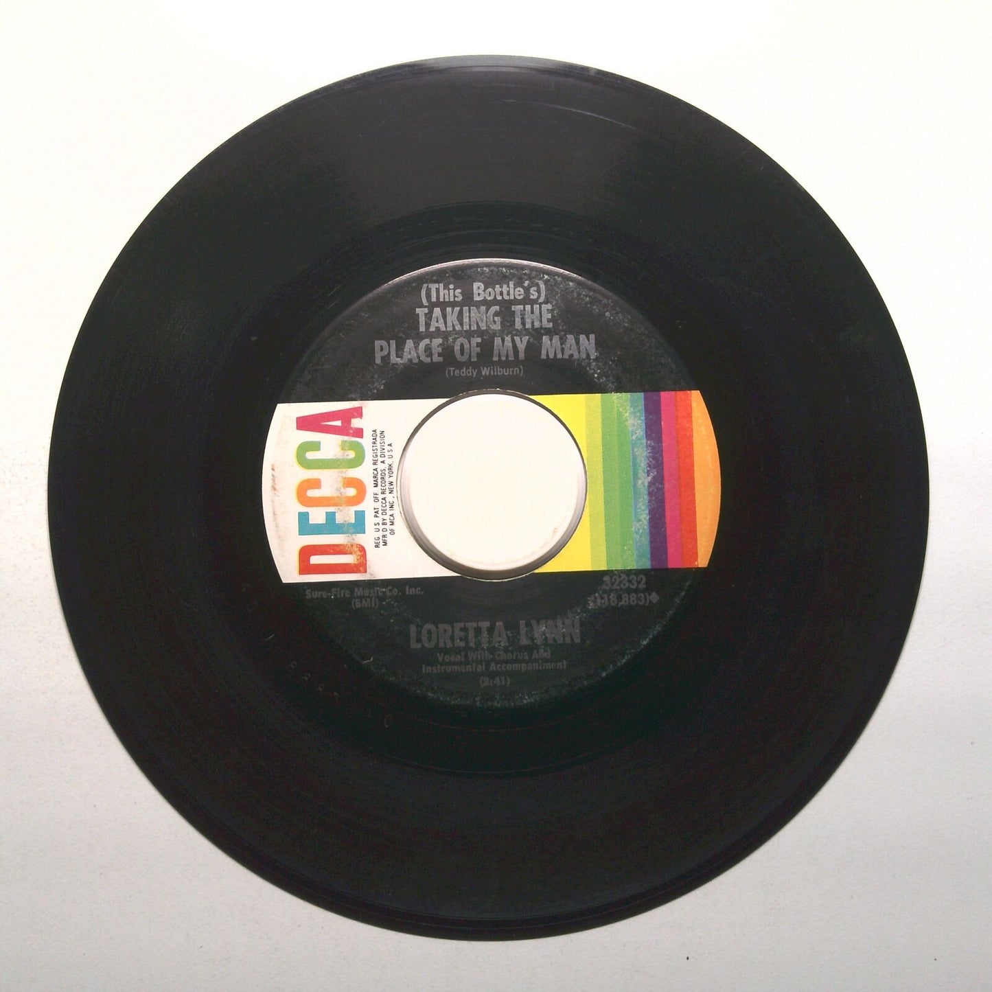 Loretta Lynn - You've Just Stepped In; Taking the Place of My Man - 45 RPM 7"