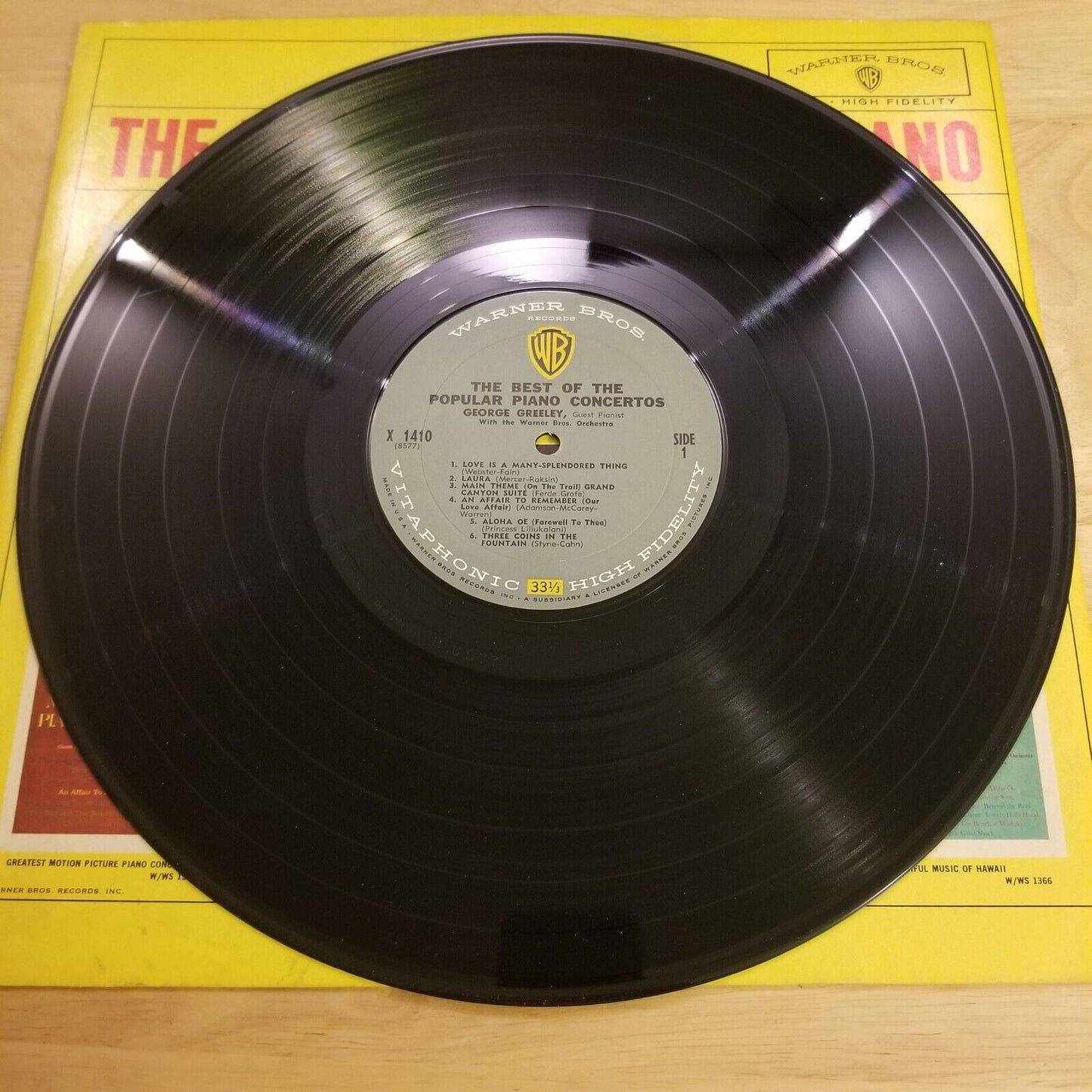 George Greenly - The Best of the Popular Piano Concertos - X-1410 Vinyl Record