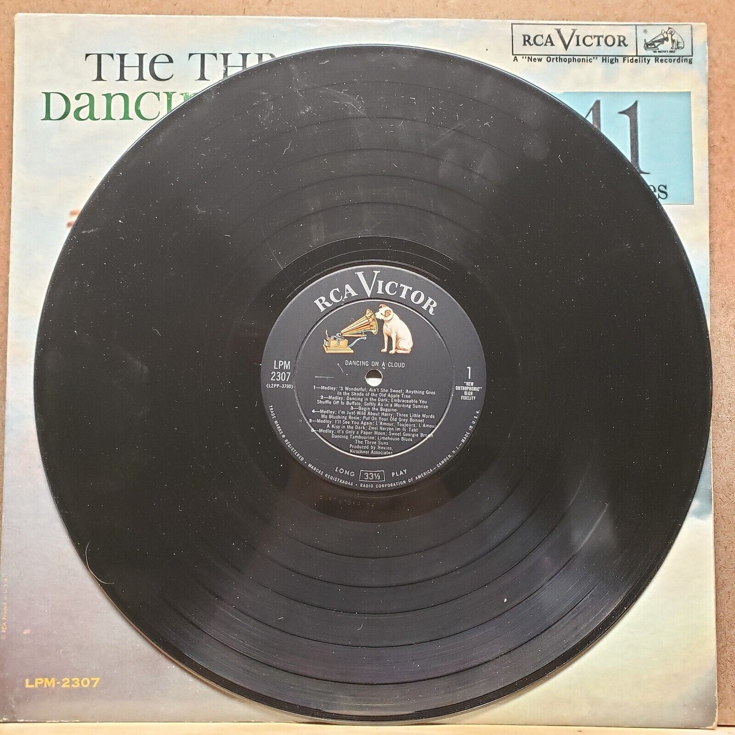 The Three Suns - Dancing On A Cloud - LPM 2307 - Vinyl Record LP