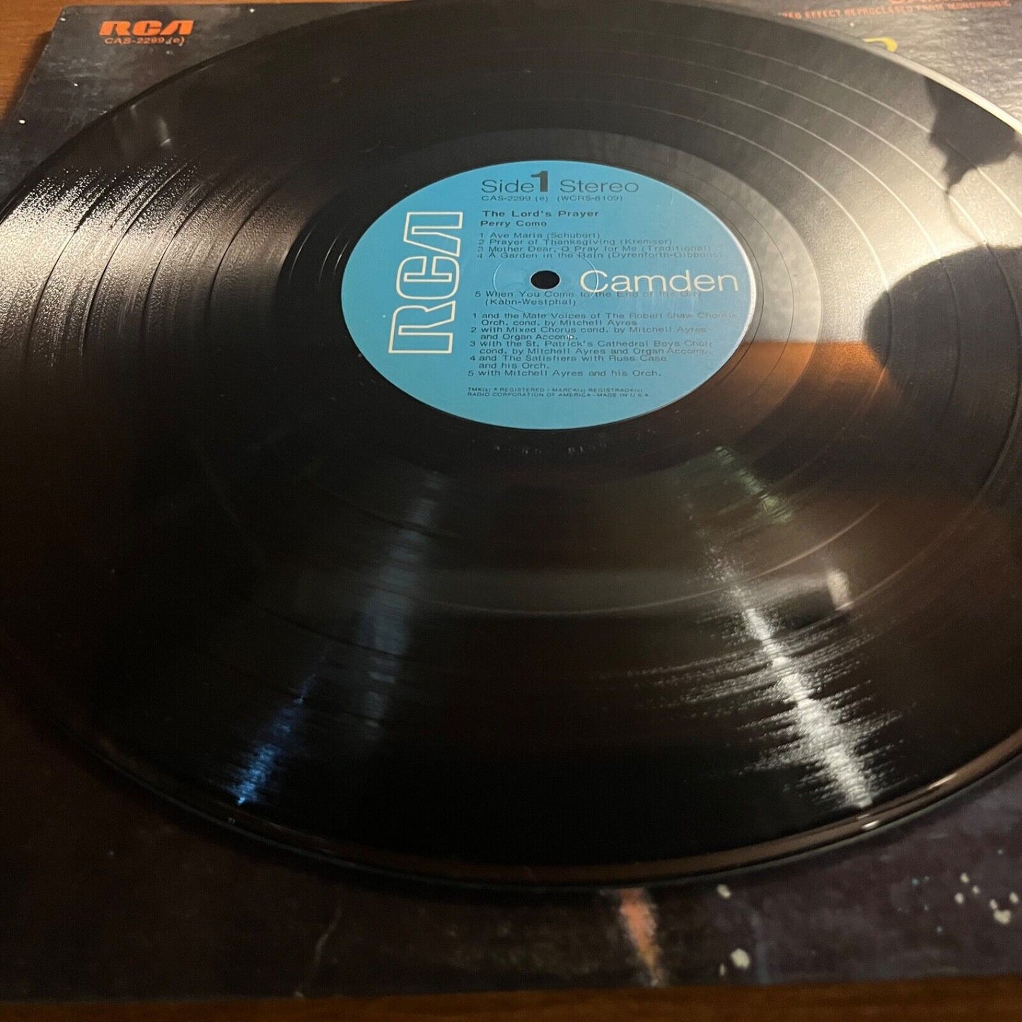 Perry Como - The Lord’s Prayer - CAS 2299 - Vinyl Record LP