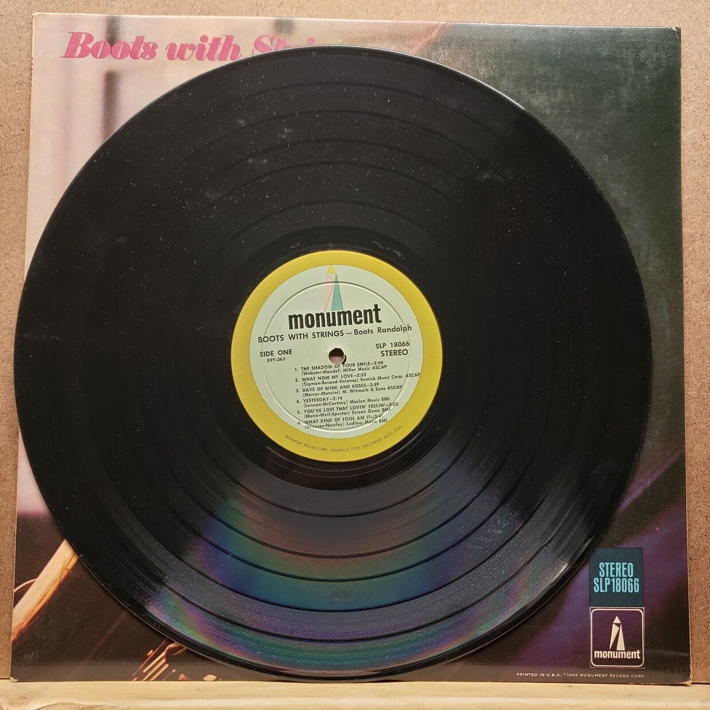 Boots Randolph - Boots With Strings - SLP 18066 - Vinyl Record LP