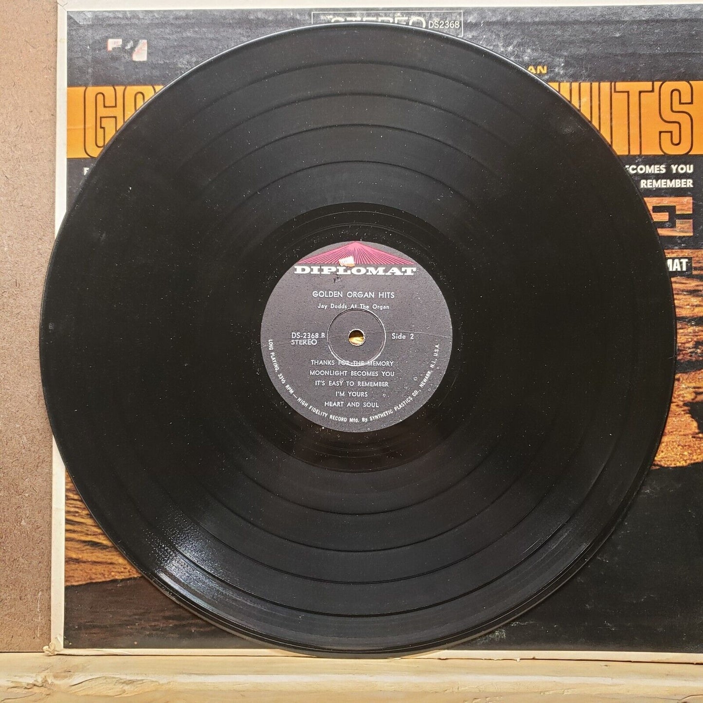 Jay Dodds At The Organ - Golden Organ Hits - DS-2368 - Vinyl Record LP
