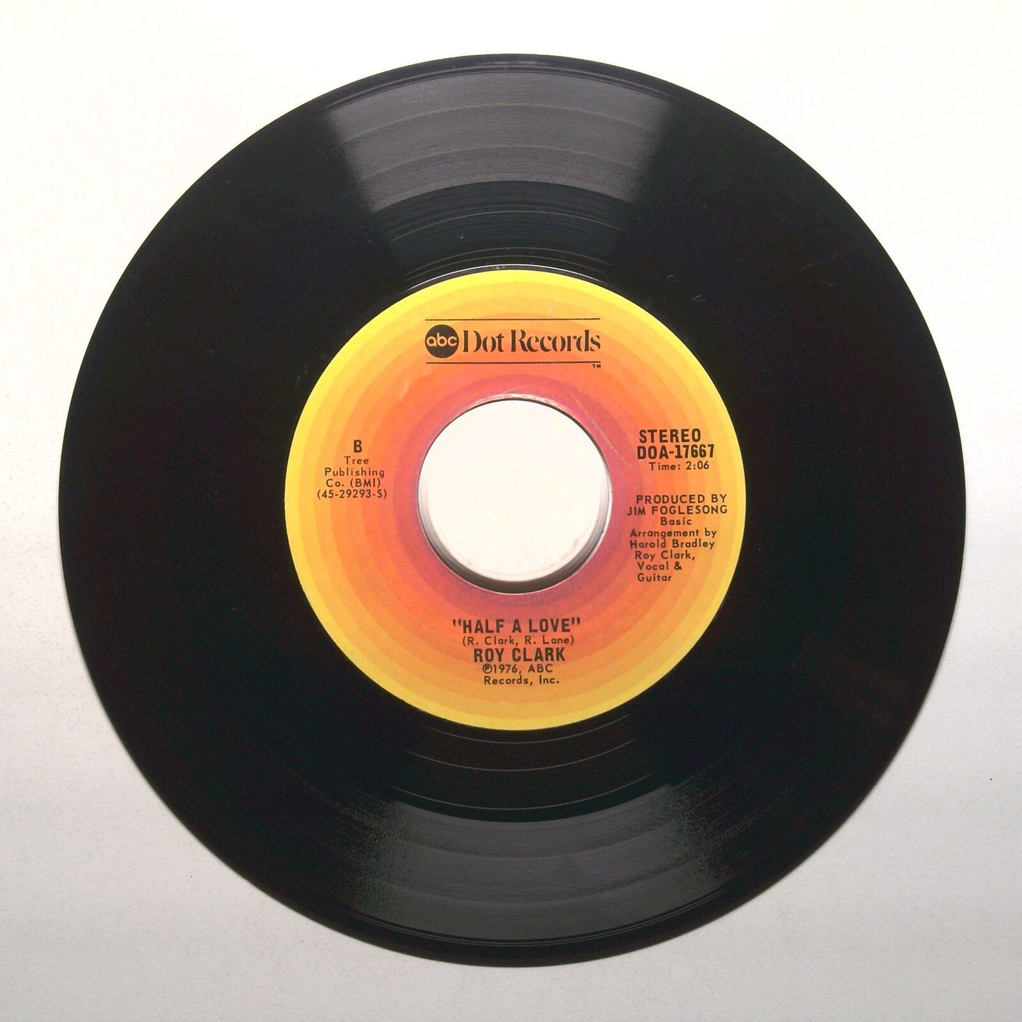 Roy Clark - I Have a Dream, I Have a Dream; Half a Love - Vinyl Record 45 RPM 7"