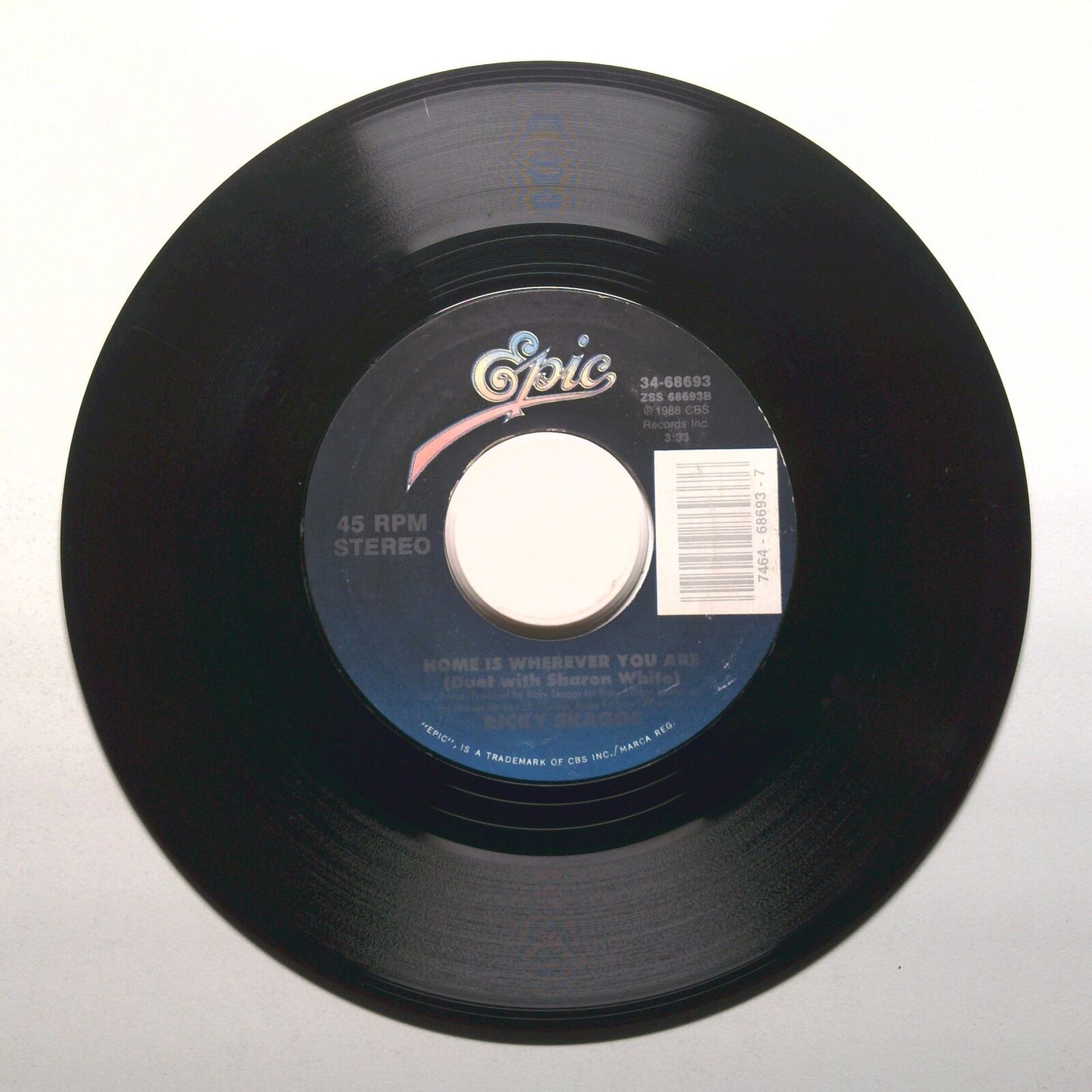 Ricky Skaggs - Home Is Wherever You Are; Lovin' Only Me - VInyl 45 RPM 7"
