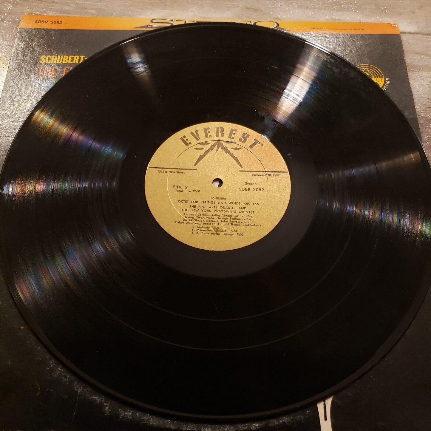 Schubert Op 166, Fine Arts Quartet & NY Woodwind Quartet - Vinyl Record LP