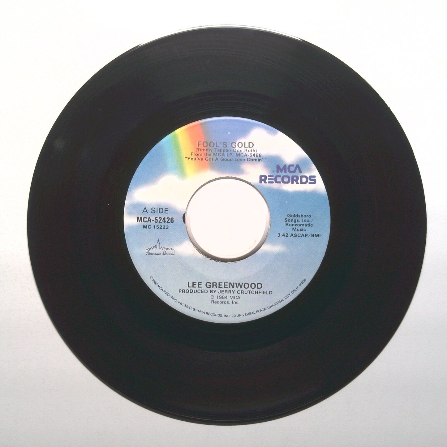 Lee Greenwood - Worth It For The Ride; Fool's Gold - Vinyl 45 RPM 7"