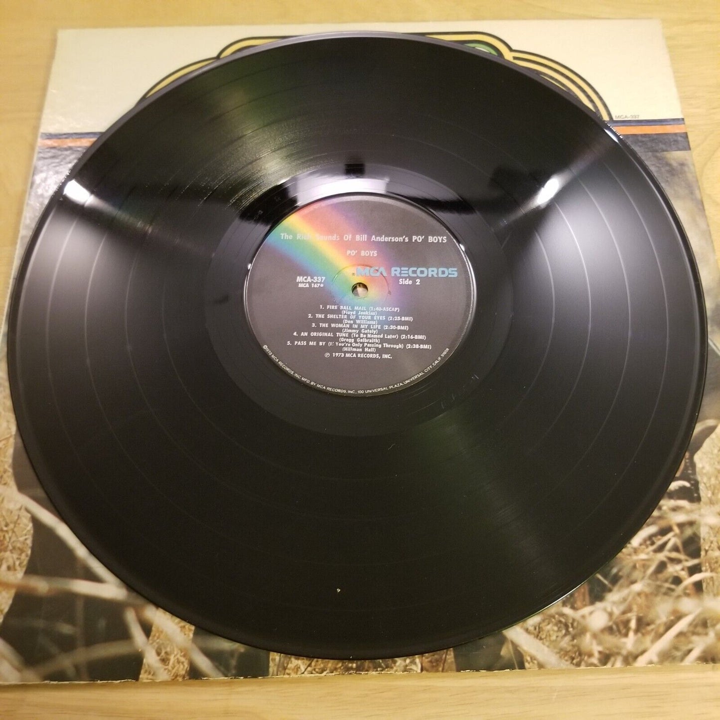 The Rich Sounds of Bill Anderson's Po' Boys - MCA-337 Vinyl Record LP