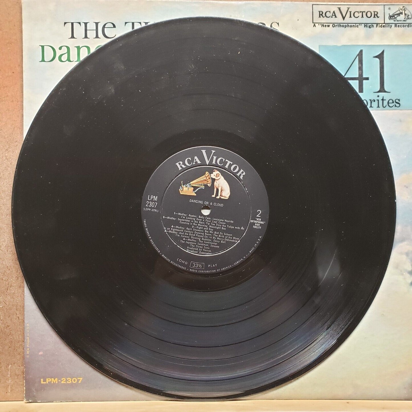 The Three Suns - Dancing On A Cloud - LPM 2307 - Vinyl Record LP