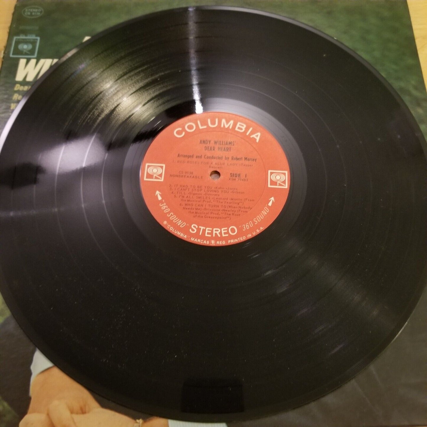 Andy Williams - Dear Heart - CS-9138 Vinyl Record LP