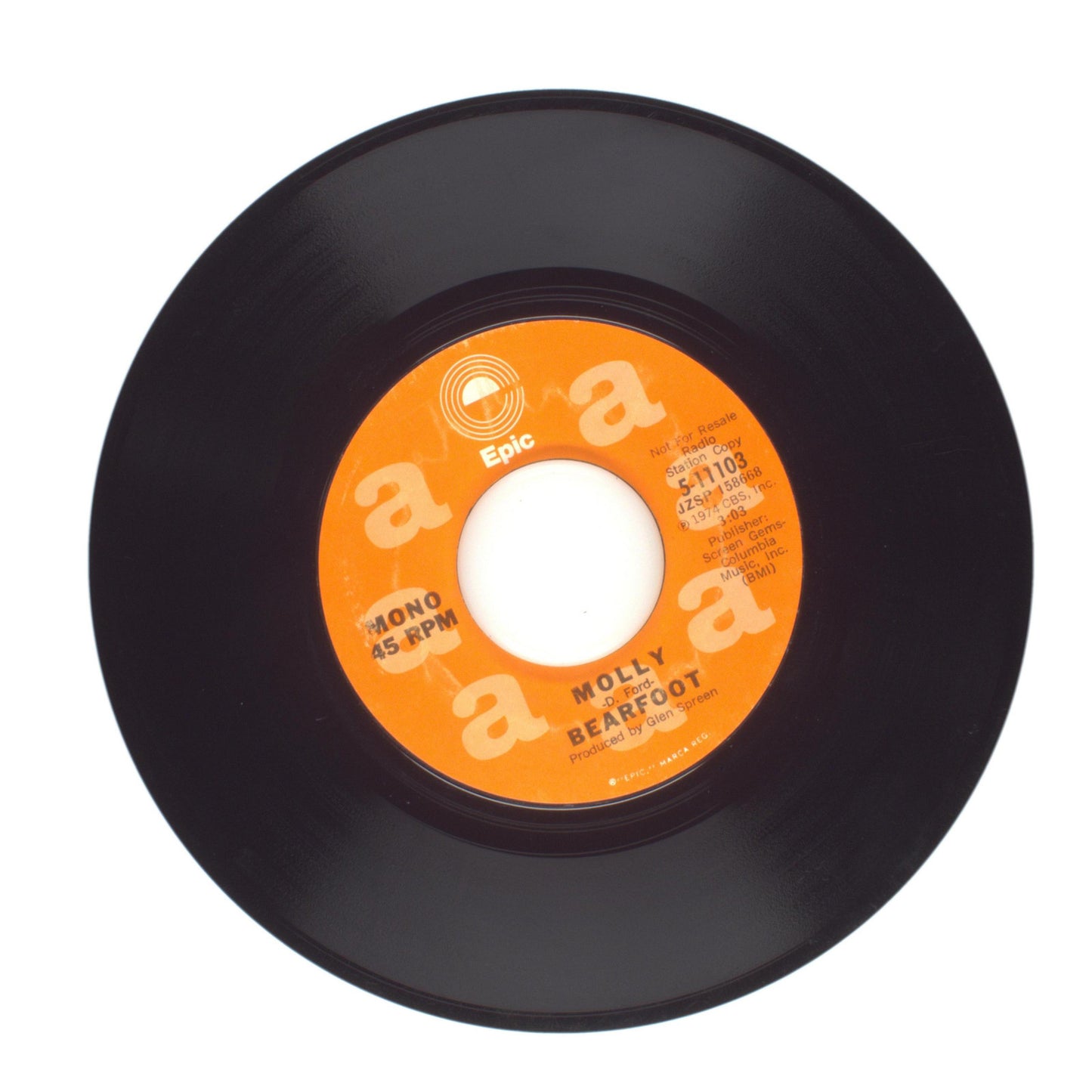 Bearfoot - Molly - Vinyl Record 45 RPM 7"