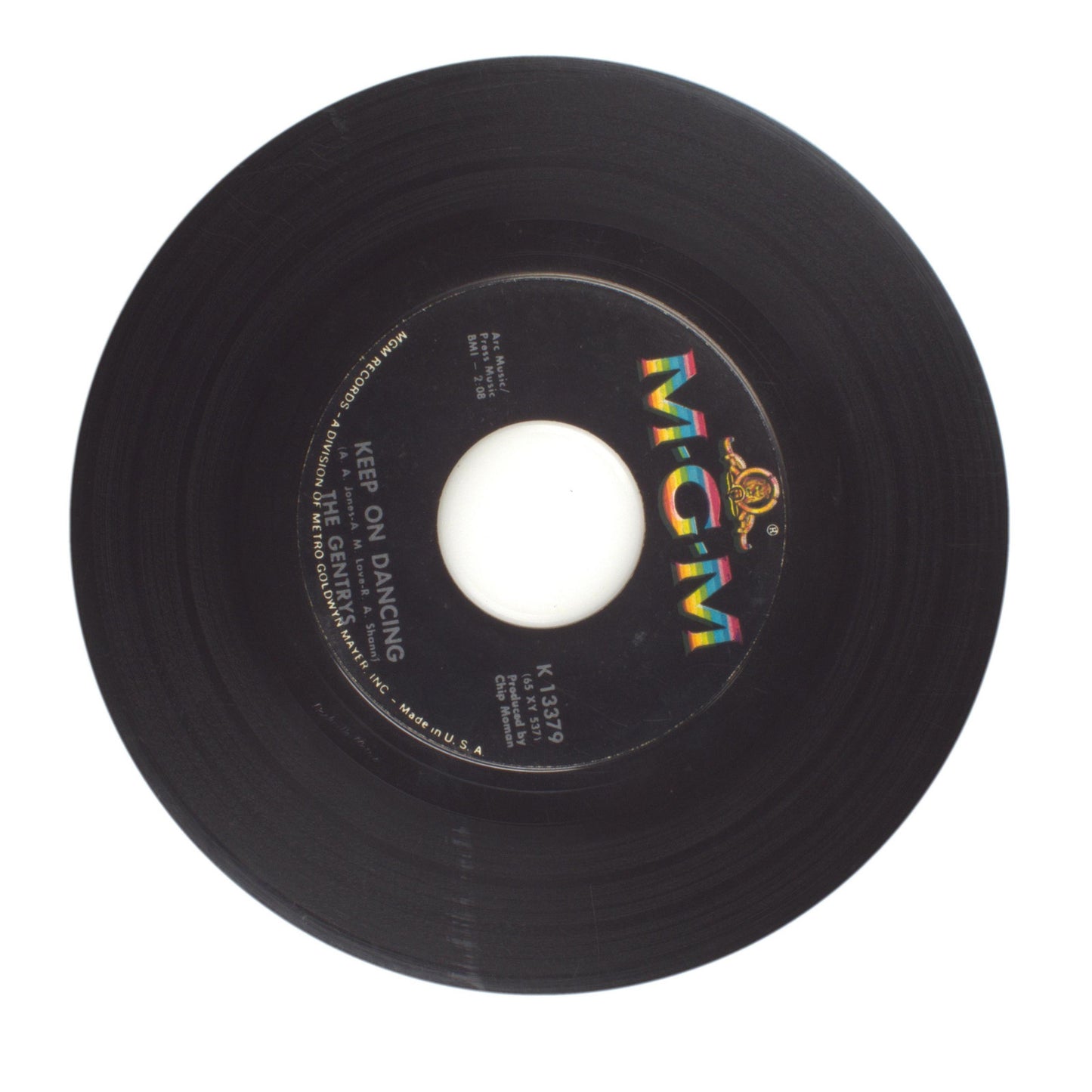 The Gentrys - Keep on Dancing; Make Up Your Mind - Vinyl Record 45 RPM 7"