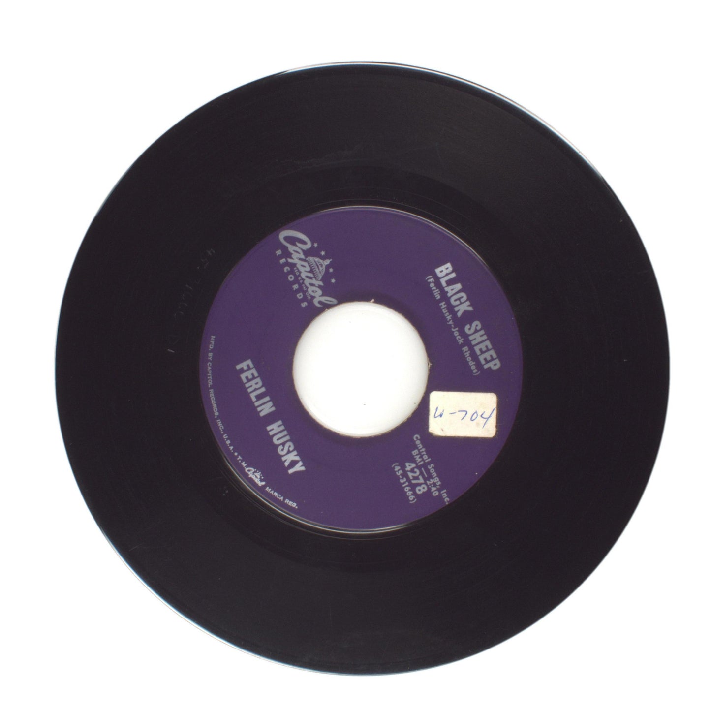 Ferlin Husky - I'll Always Return; Black Sheep - Vinyl Record 45 RPM 7"