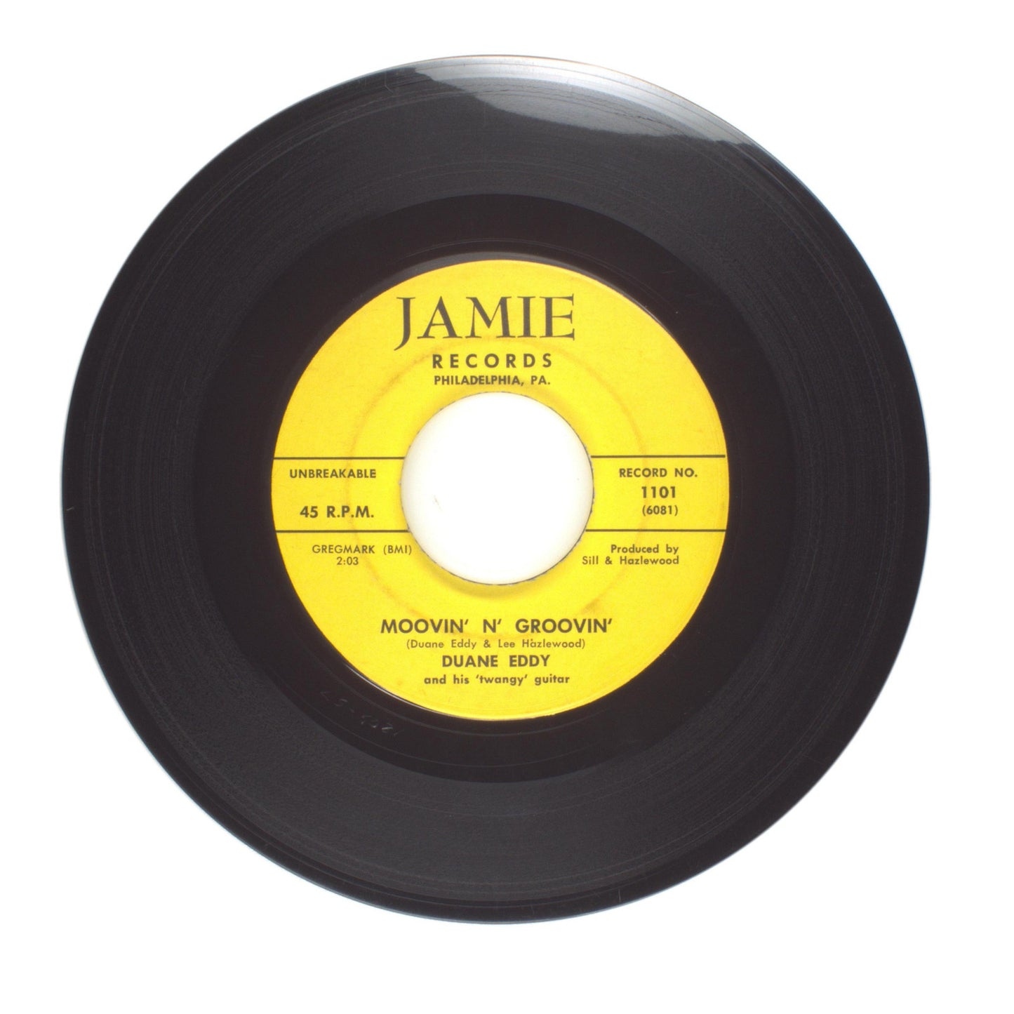 Duane Eddy - Up and Down; Moovin' N' Groovin' - Vinyl Record 45 RPM 7"