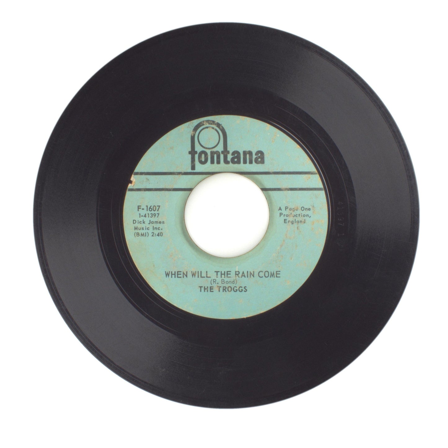 The Troggs - Love Is All Around; When Will the Rain Come - Vinyl 45 RPM 7"