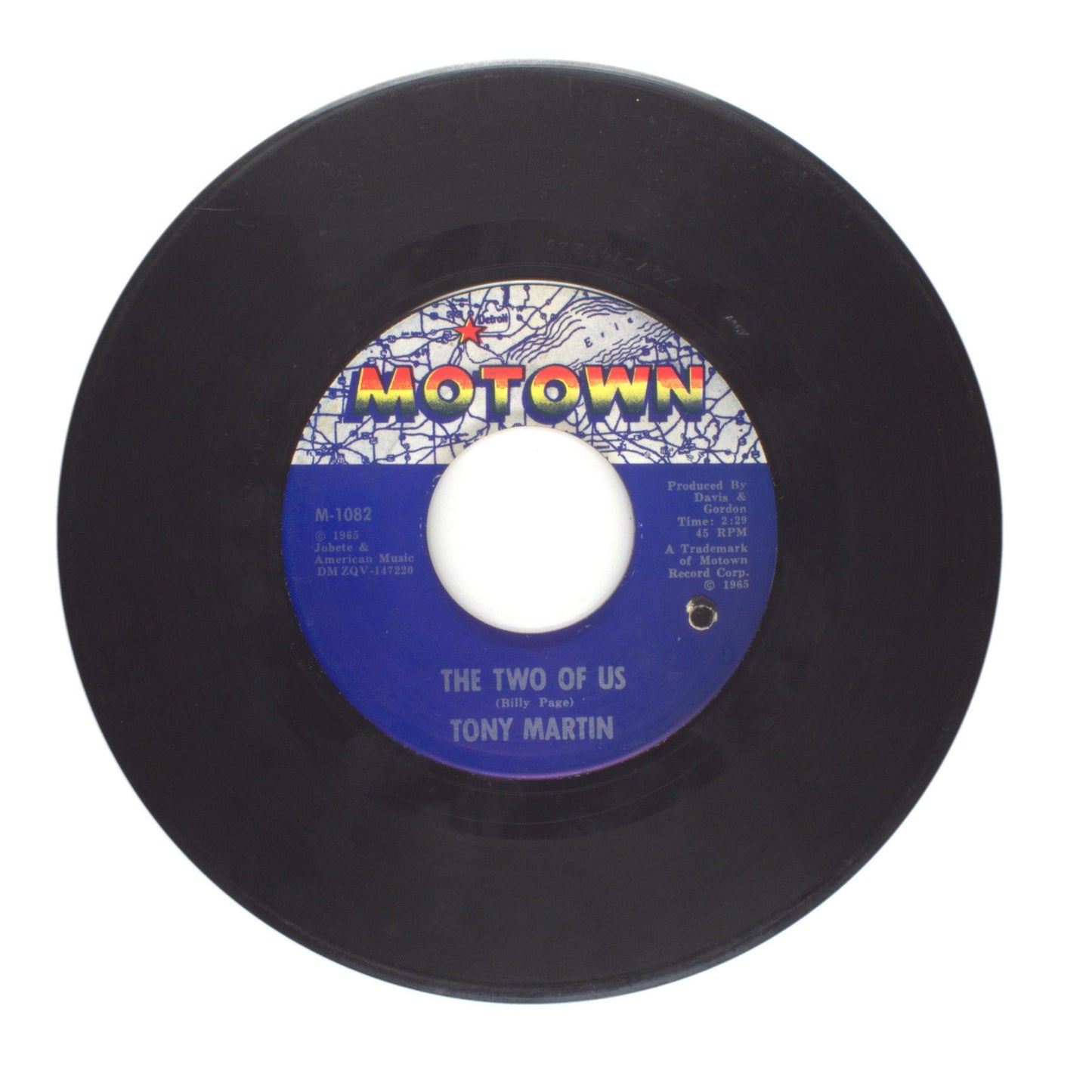 Tony Martin - The Two Of Us; The Bigger Your Heart Is (The Harder You'll Fall)