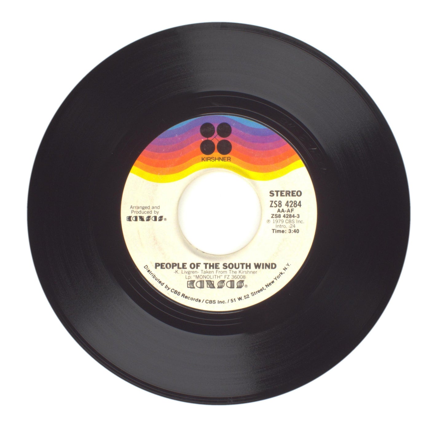 Kansas - Stay Out of Trouble; People of the South Wind - Vinyl Record 45 RPM 7"