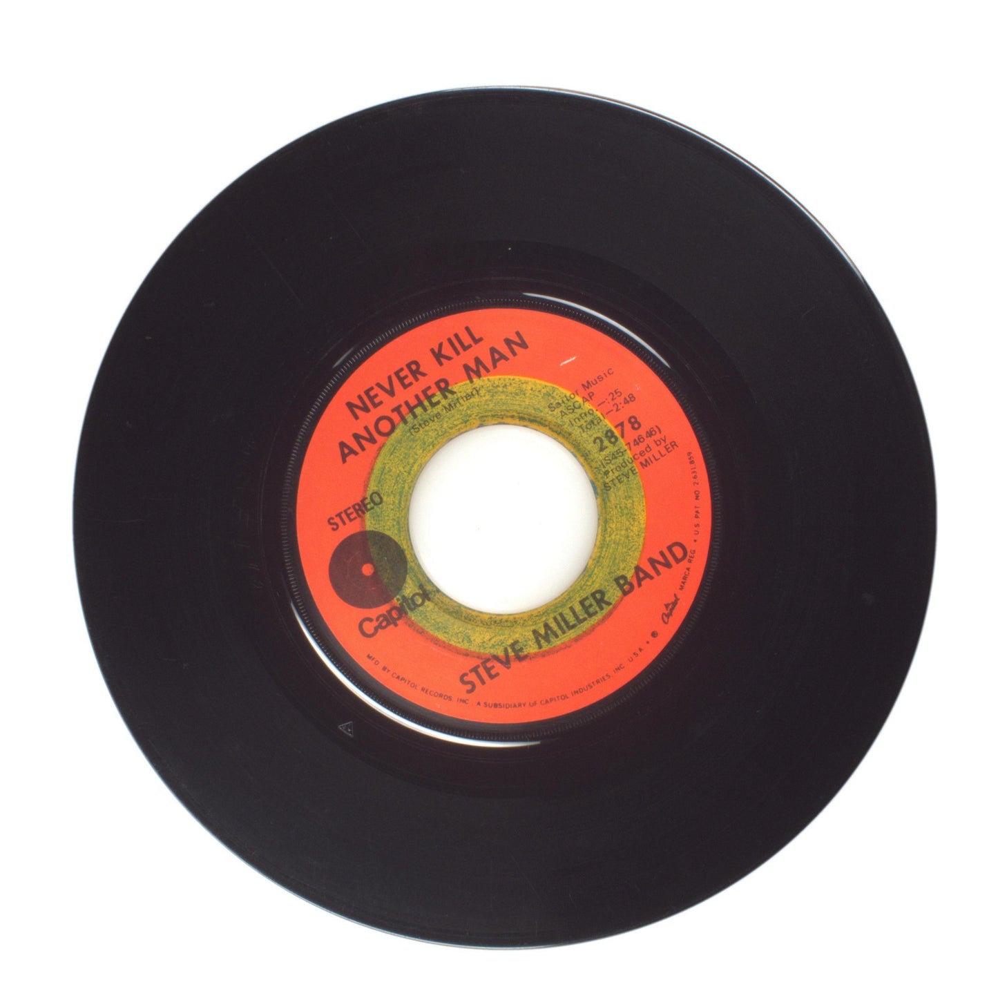 Steve Miller Band - Going to the Country; Never Kill Another Man - 45 RPM 7"