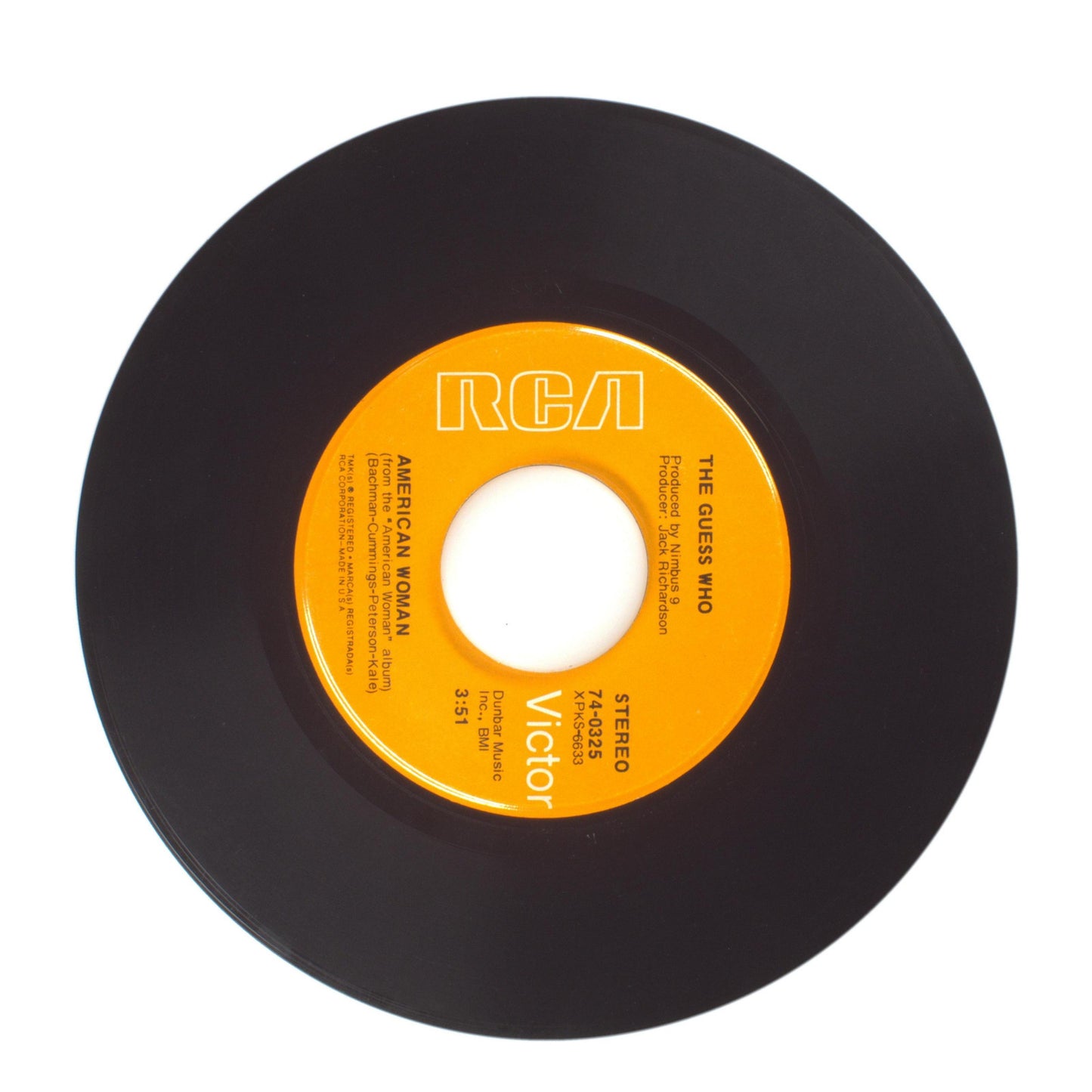 The Guess Who - American Woman; No Sugar Tonight - Vinyl Record 45 RPM 7"