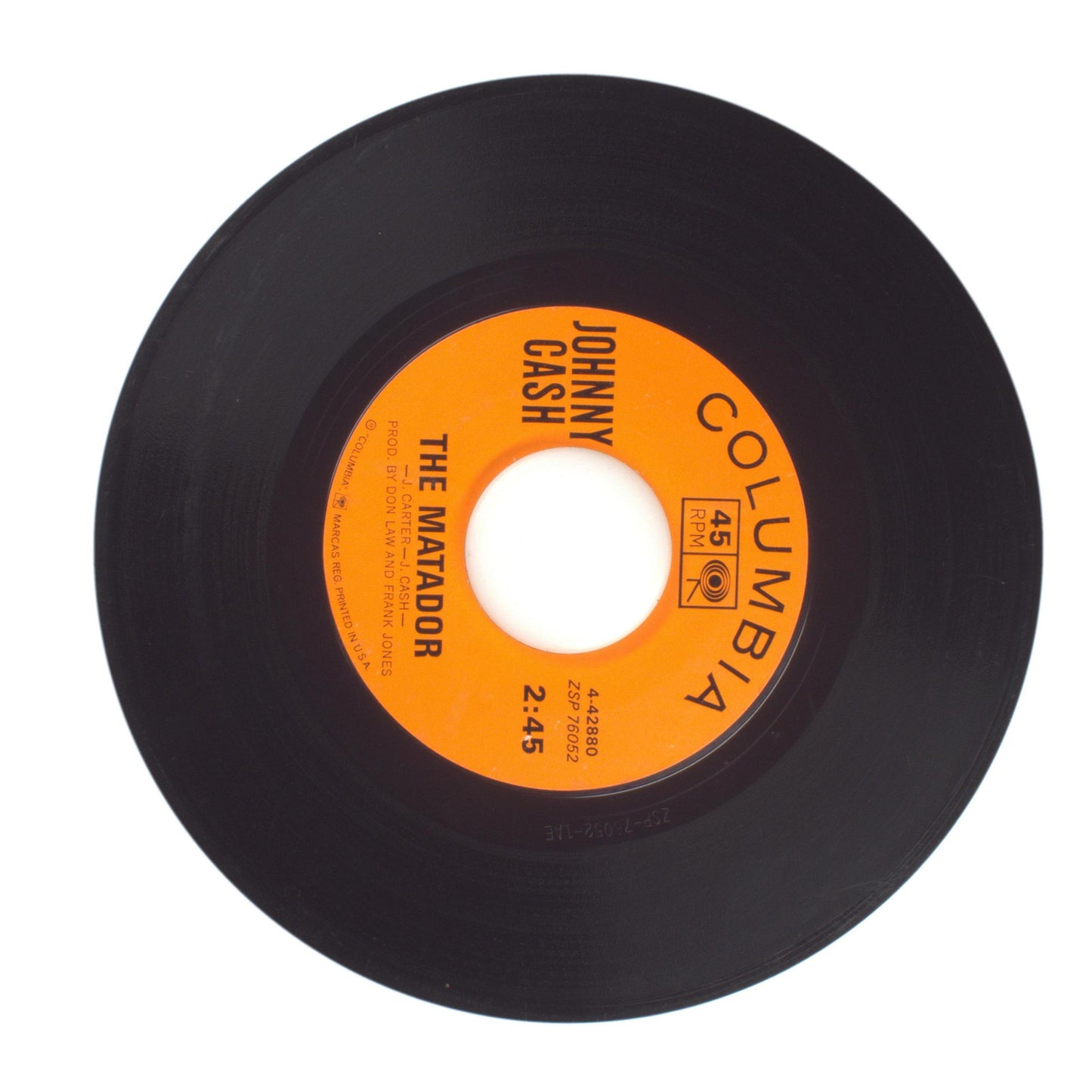 Johnny Cash - Still in Town; The Matador - Vinyl Record 45 RPM 7"