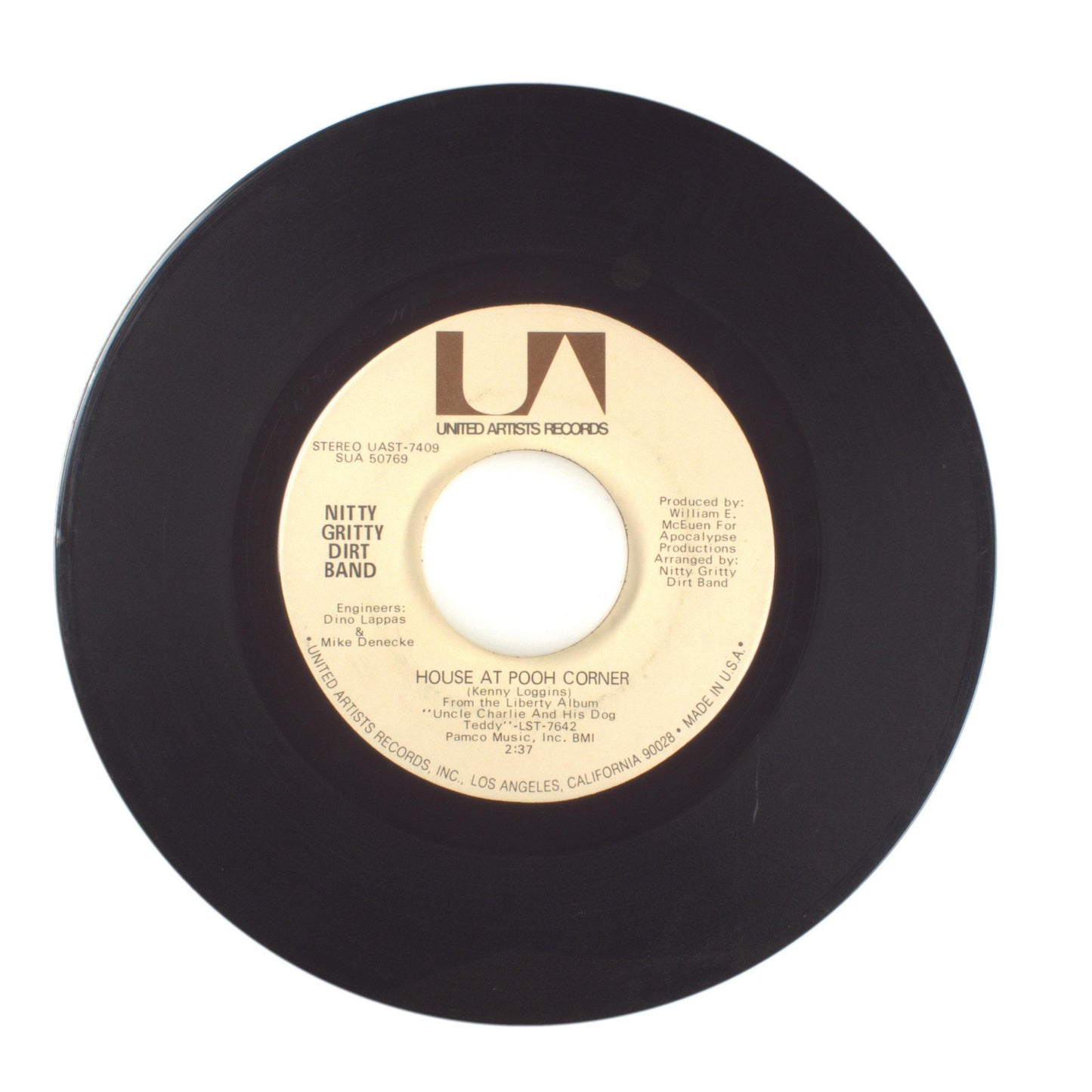 Nitty Gritty Dirt Band - Travelin' Mood; House at Pooh Corner - Vinyl 45 RPM 7"