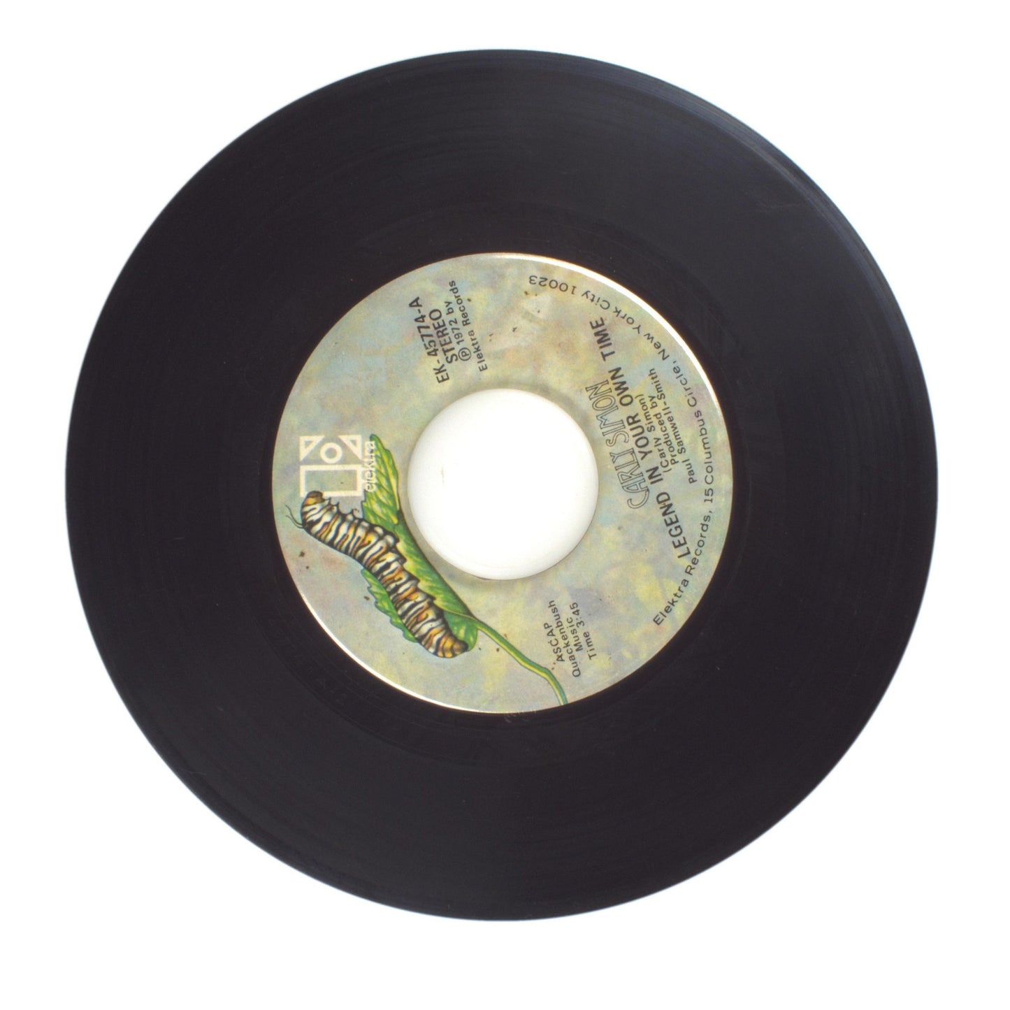 Carly Simon - Julie Through the Glass; Legend in Your Own Time - Vinyl 45 RPM 7"