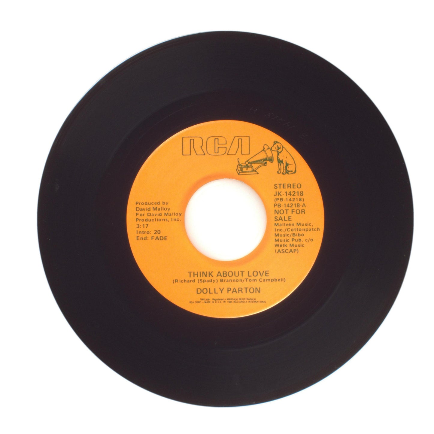 Dolly Parton - Think About Love - Vinyl Record 45 RPM 7"