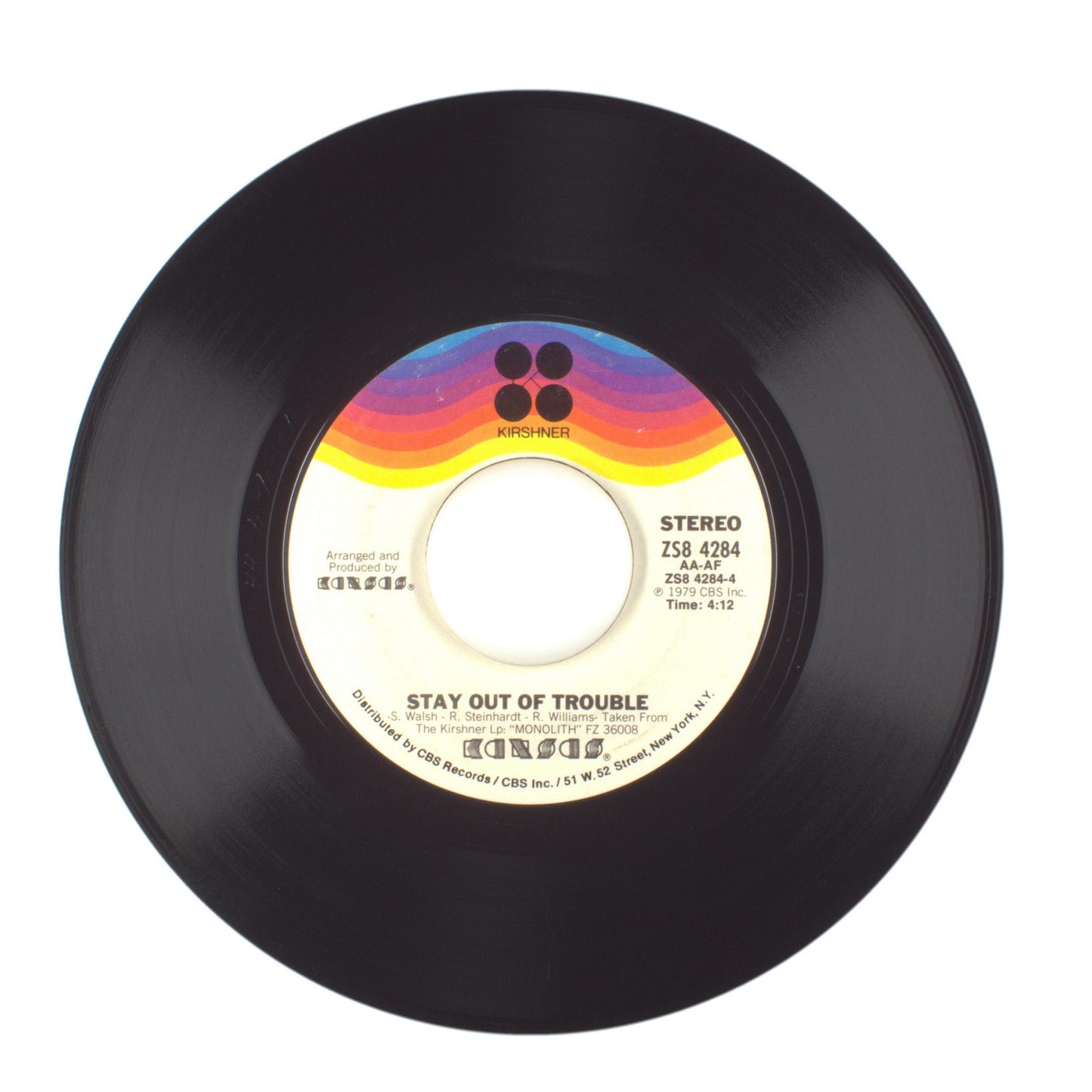 Kansas - Stay Out of Trouble; People of the South Wind - Vinyl Record 45 RPM 7"