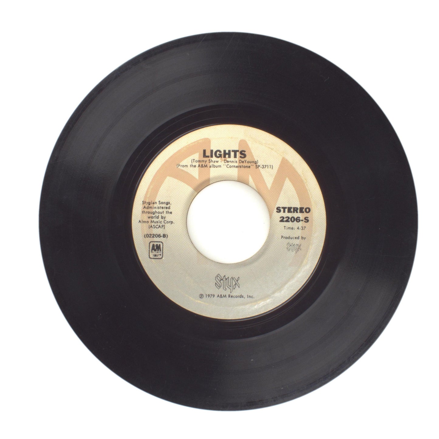 Styx - Why Me; Lights - Vinyl Record 45 RPM 7"