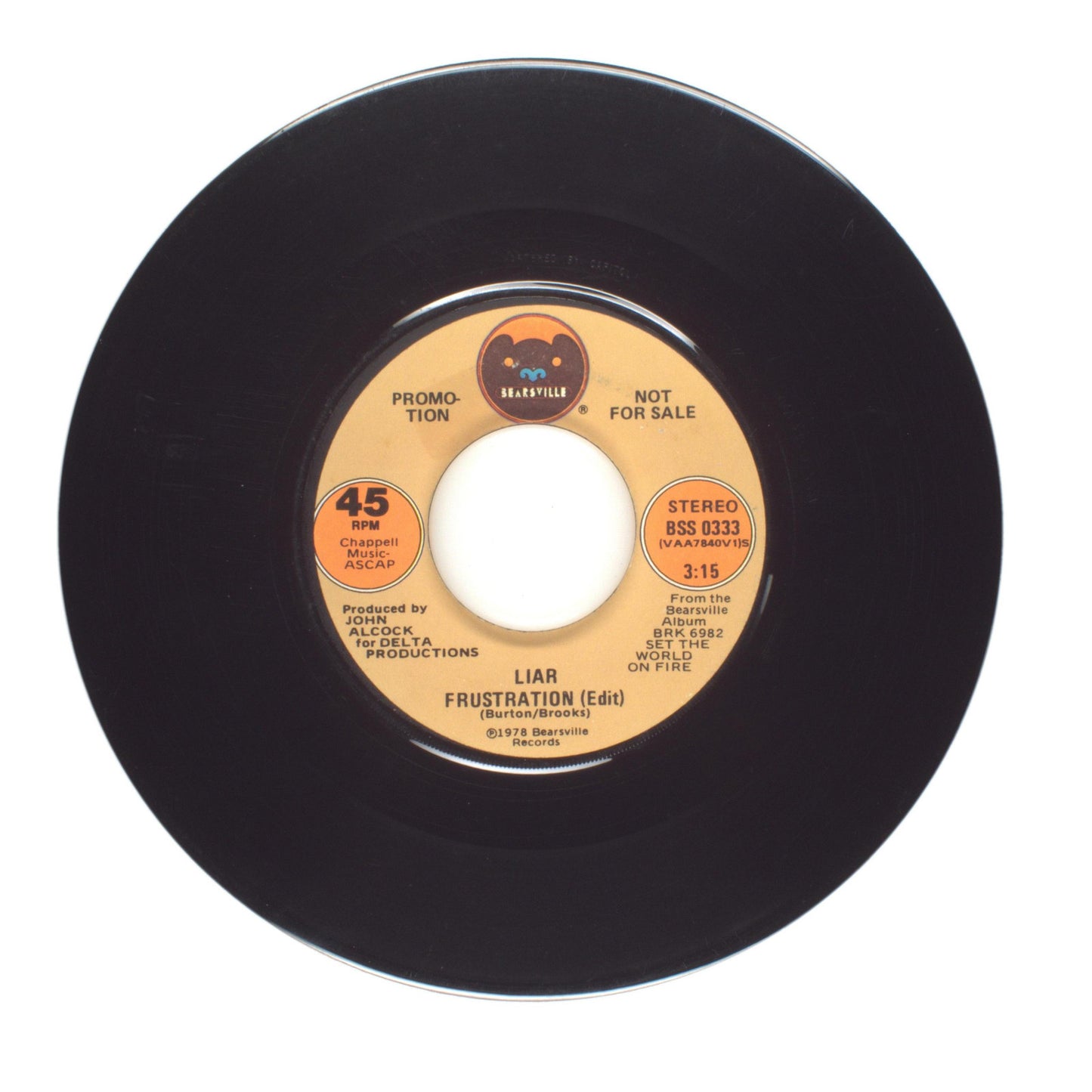 Frustration - Liar (Edit) - Vinyl Record 45 RPM 7"