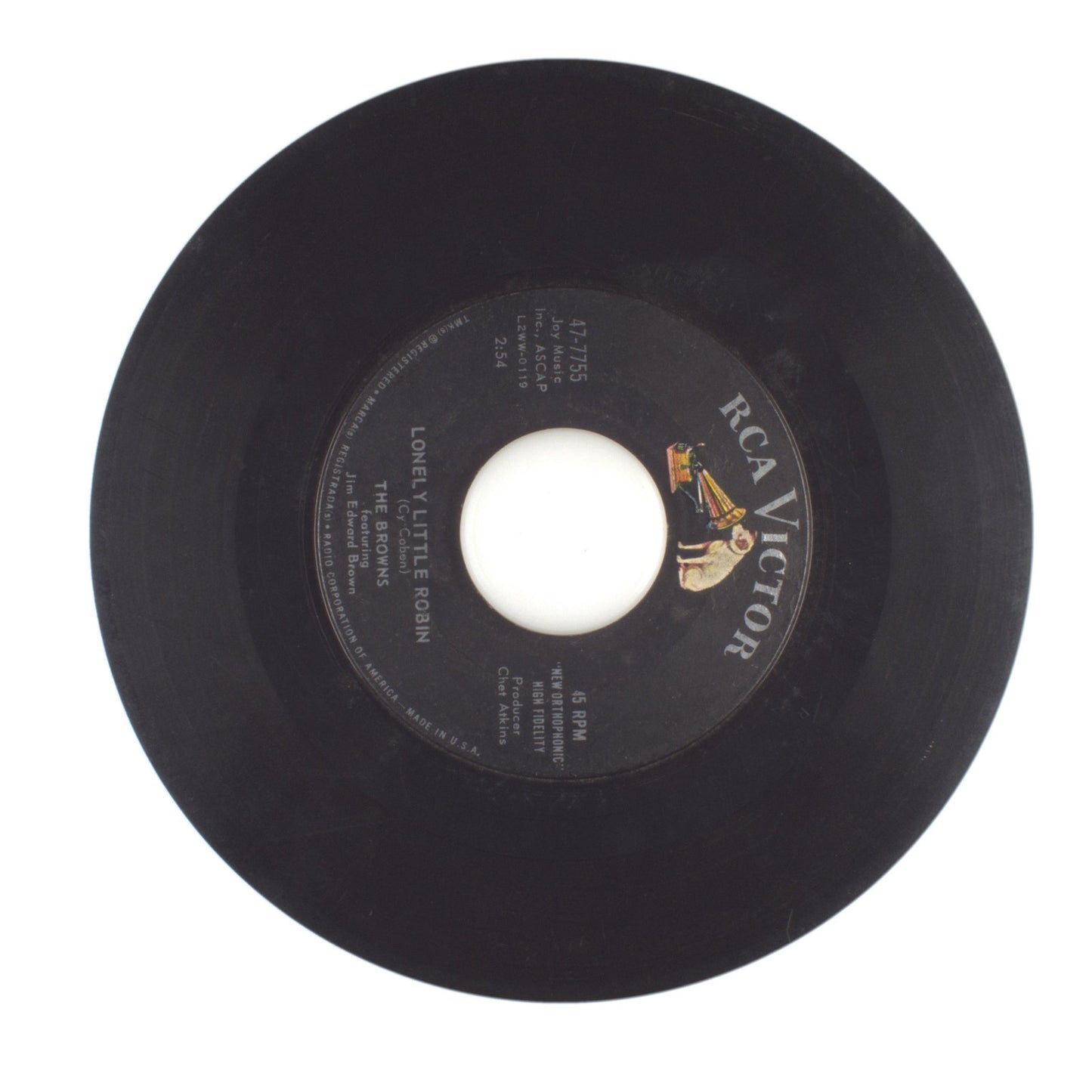 The Browns - Margo (The Ninth of May); Lonely Little Robin - Vinyl 45 RPM 7"