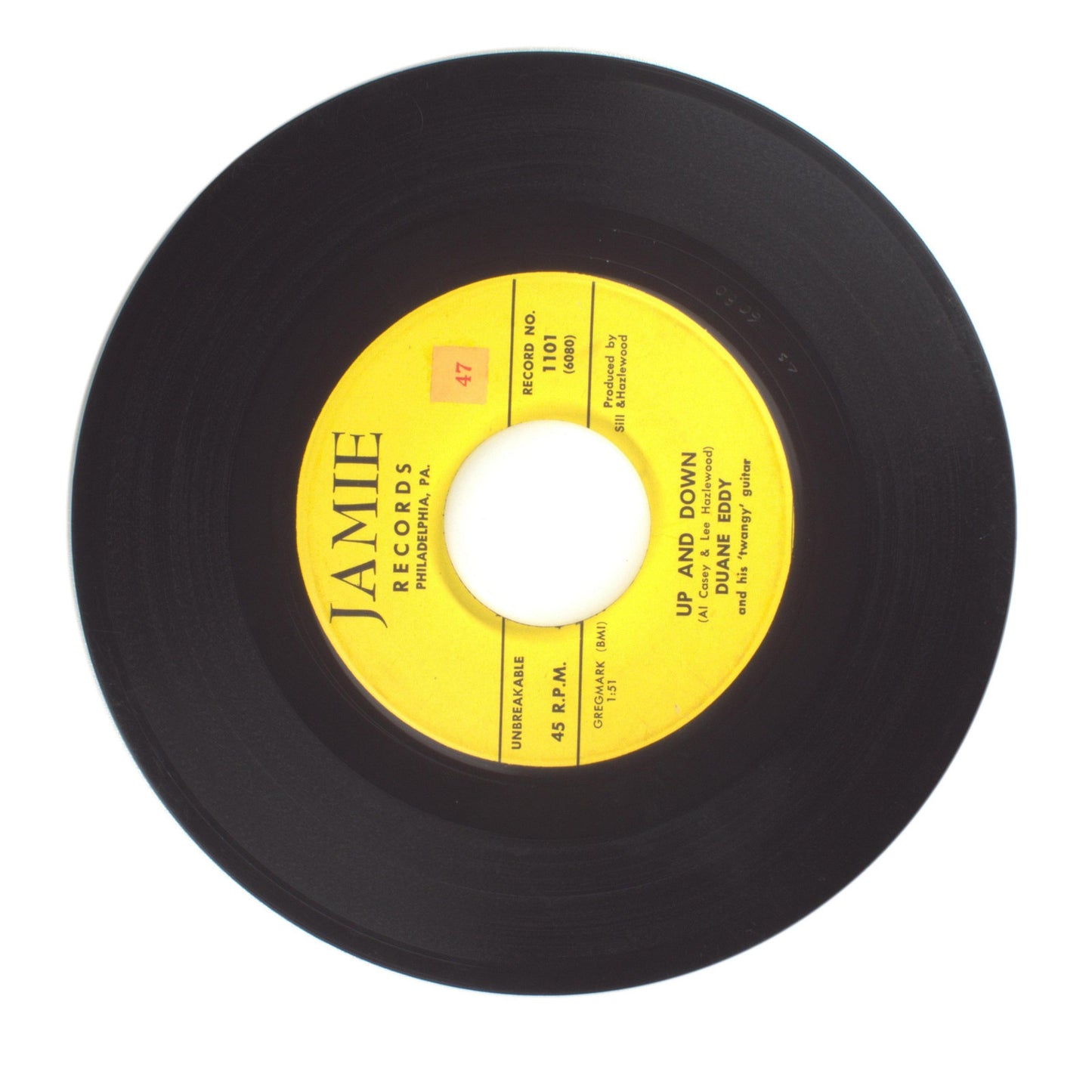 Duane Eddy - Up and Down; Moovin' N' Groovin' - Vinyl Record 45 RPM 7"