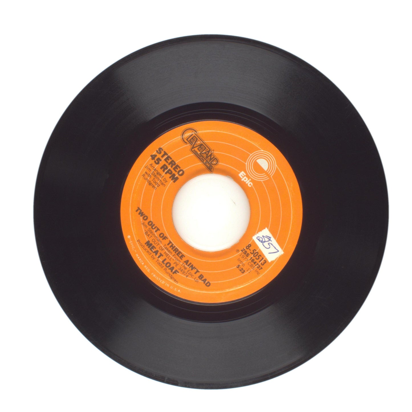 Meat Loaf - For Crying Out Loud; Two Out Of Three Ain't Bad - Vinyl 45 RPM 7"